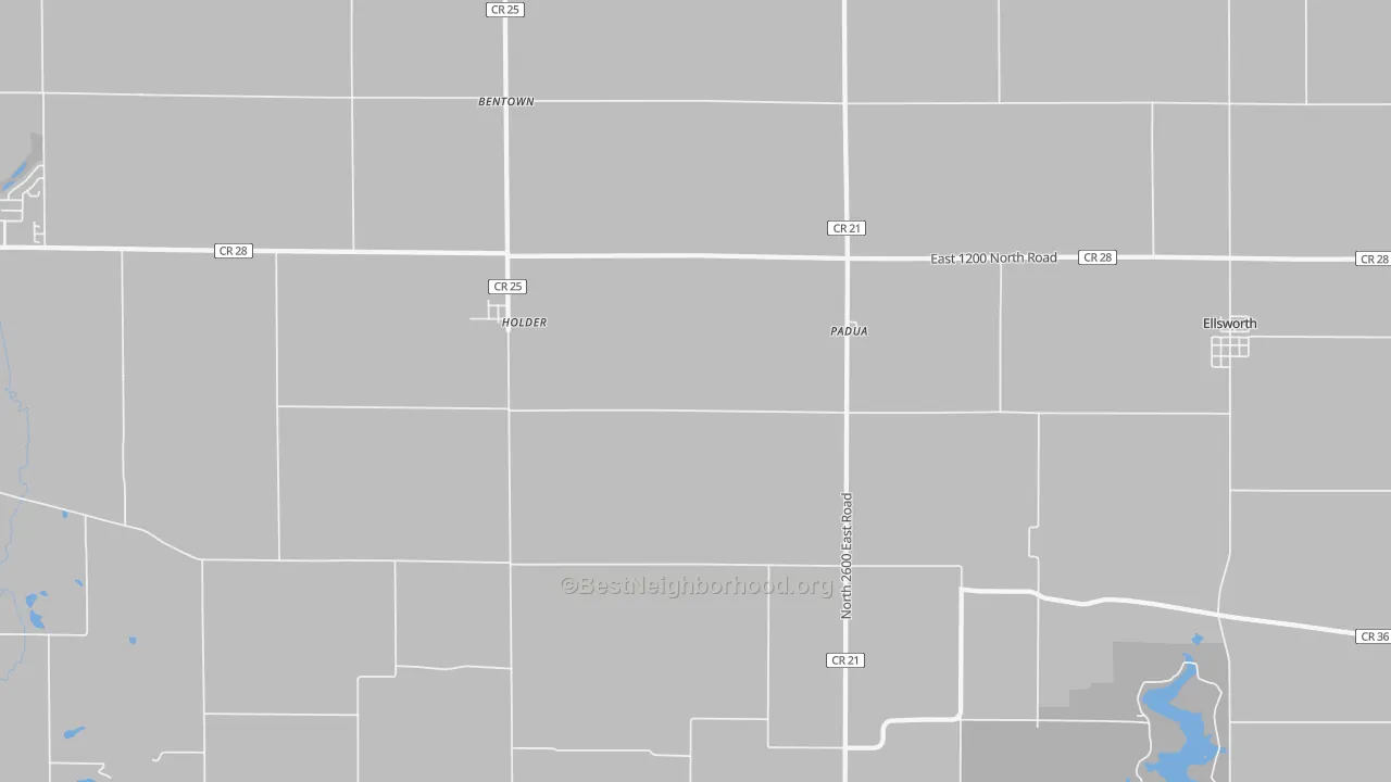 Transit Grade map of Padua, IL
