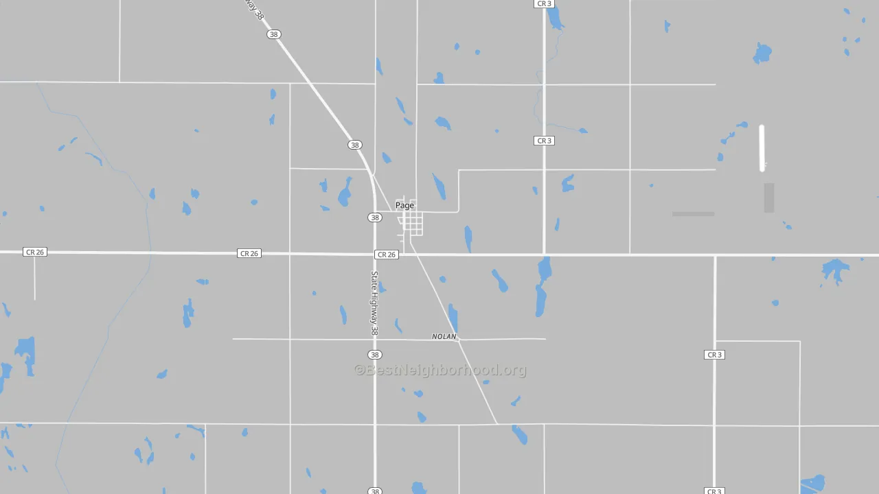 Transit Grade map of Page, ND
