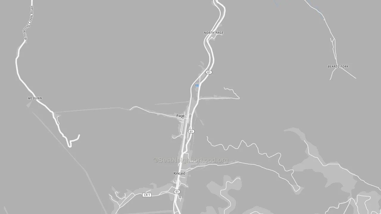 Transit Grade map of Page, WV