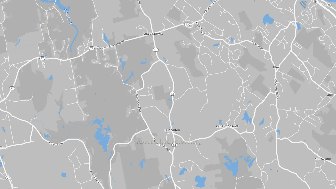 Transit Grade map of Pages Corner, NH