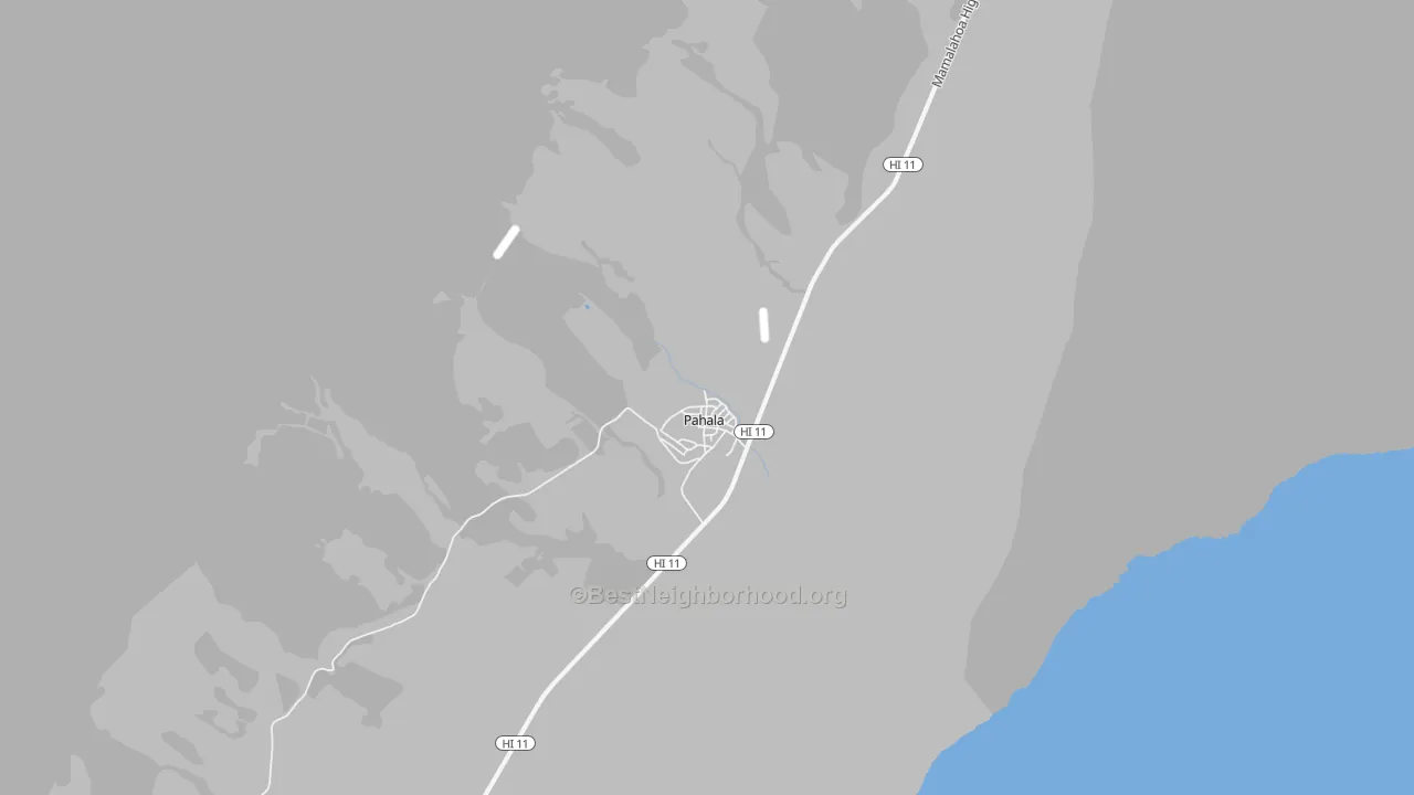 Transit Grade map of Pahala, HI