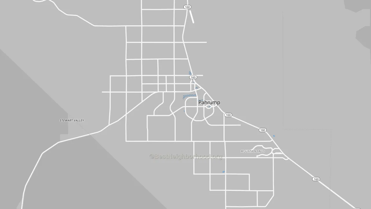 Transit Grade map of Pahrump, NV
