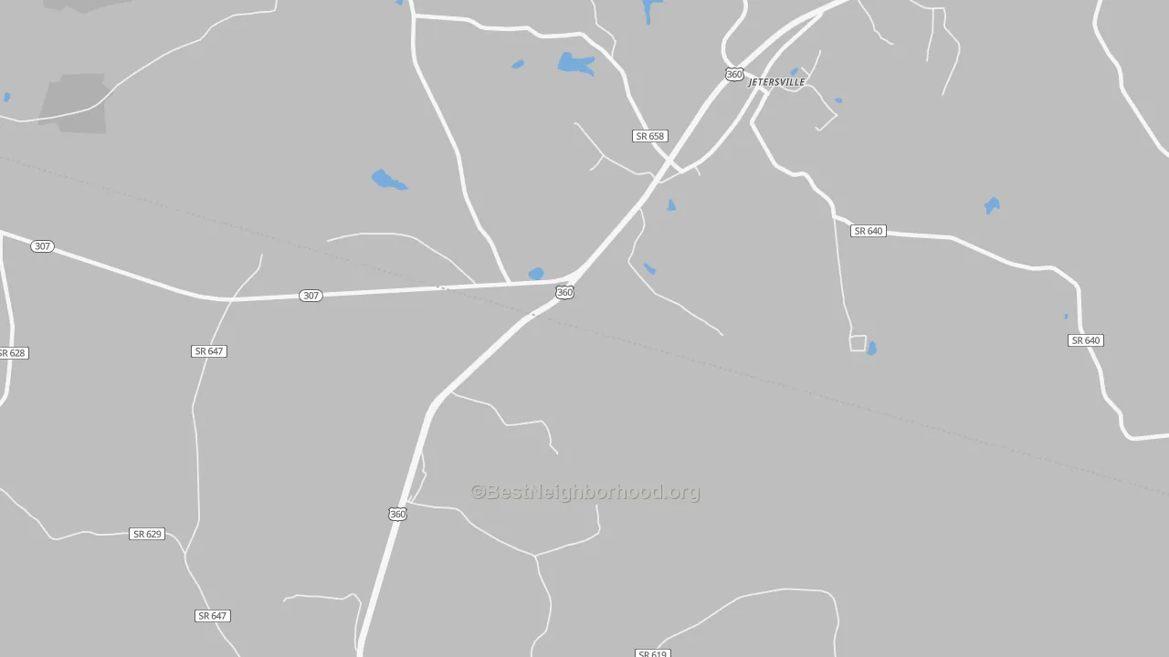 Transit Grade map of Paineville, VA