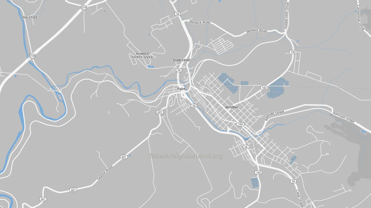 Transit Grade map of Paint, PA