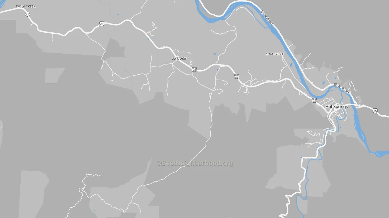 Transit Grade map of Paint Rock, NC