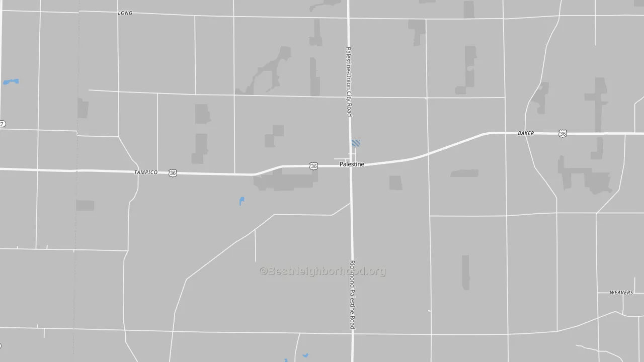 Transit Grade map of Palestine, OH