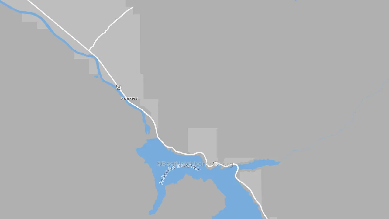 Transit Grade map of Palisades, ID