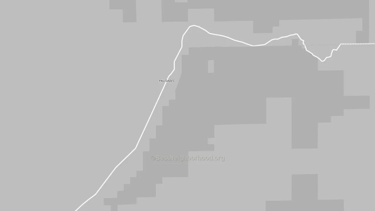 Transit Grade map of Palisades, WA