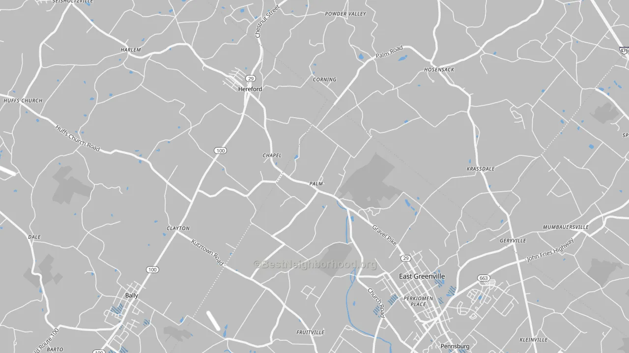 Transit Grade map of Palm, PA