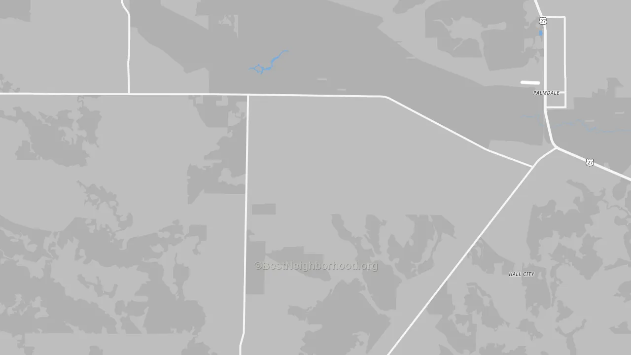 Transit Grade map of Palmdale, FL