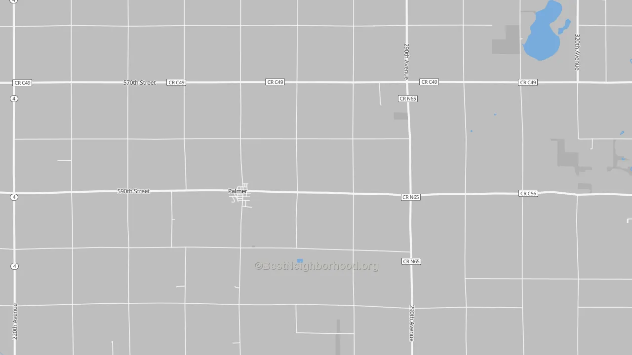 Transit Grade map of Palmer, IA