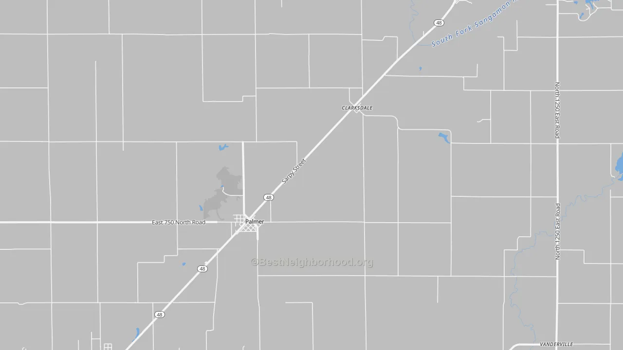 Transit Grade map of Palmer, IL