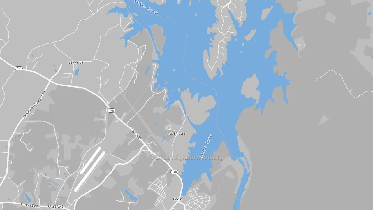 Transit Grade map of Palmerville, NC
