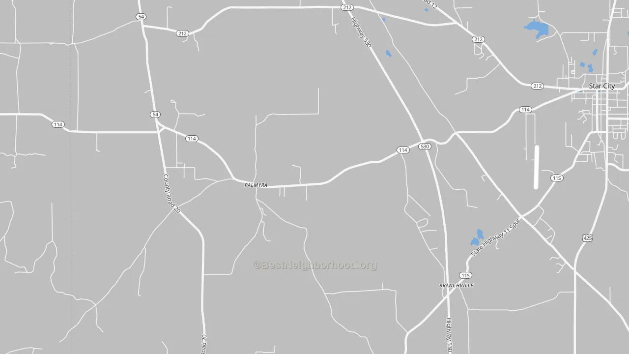 Transit Grade map of Palmyra, AR