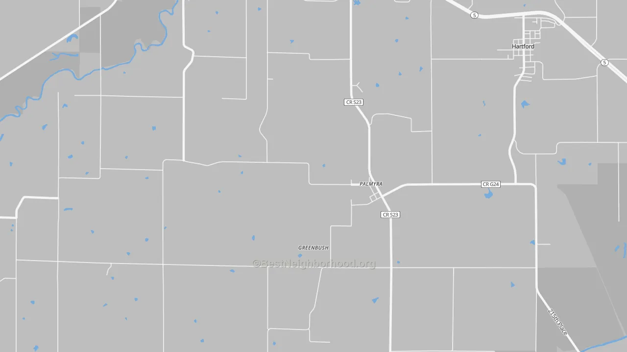 Transit Grade map of Palmyra, IA