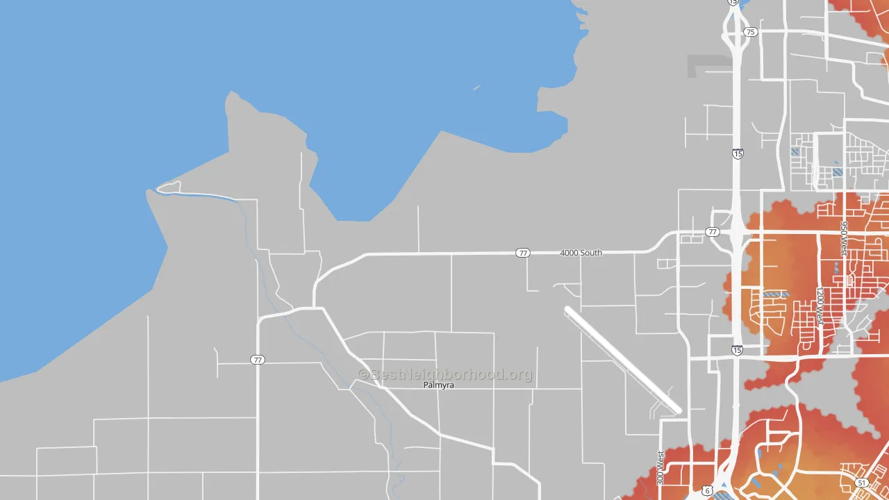 Transit Grade map of Palmyra, UT