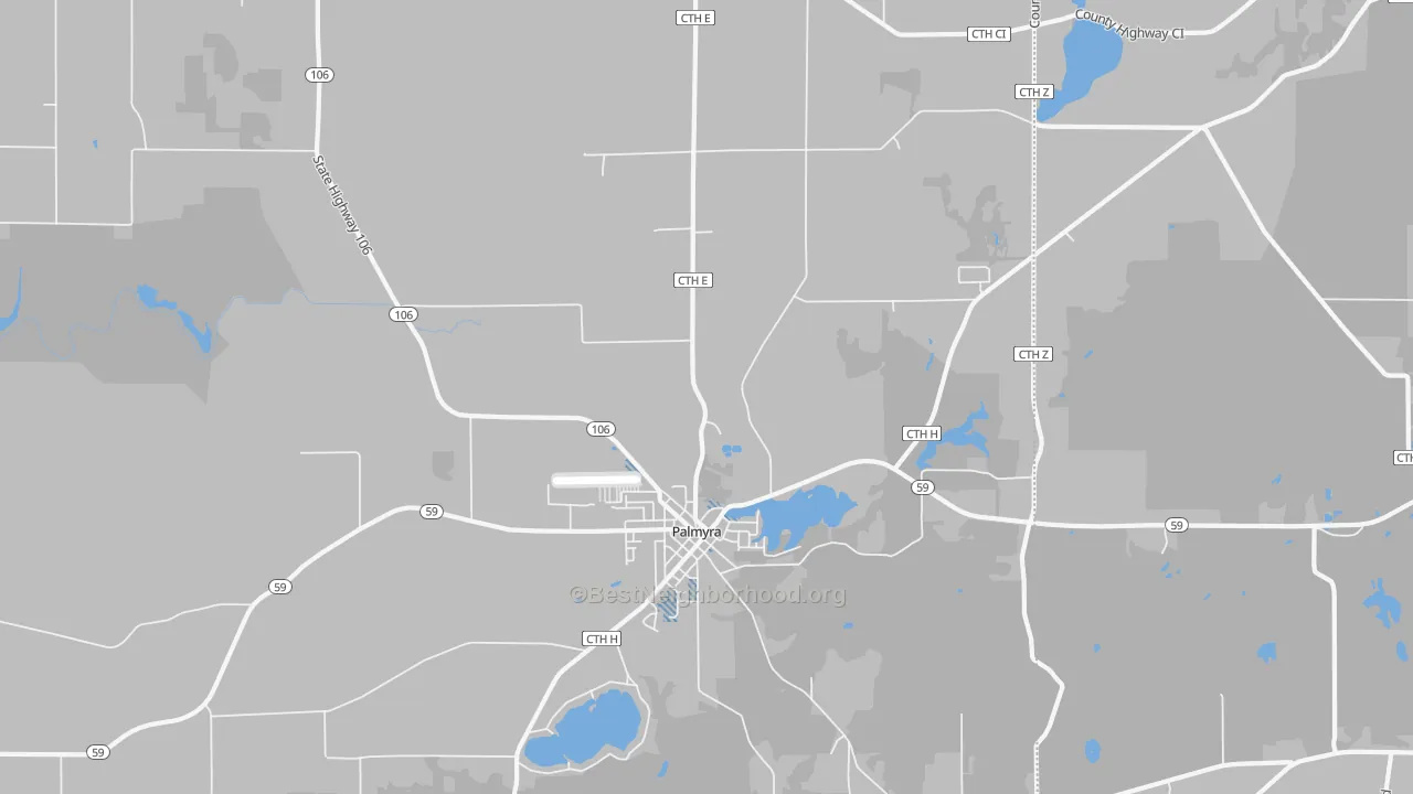 Transit Grade map of Palmyra, WI