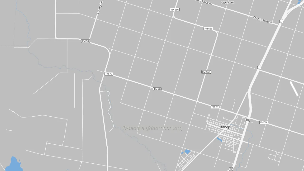 Transit Grade map of Palo Alto, TX