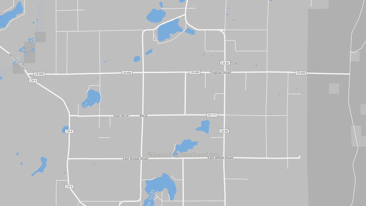 Transit Grade map of Palo, MN