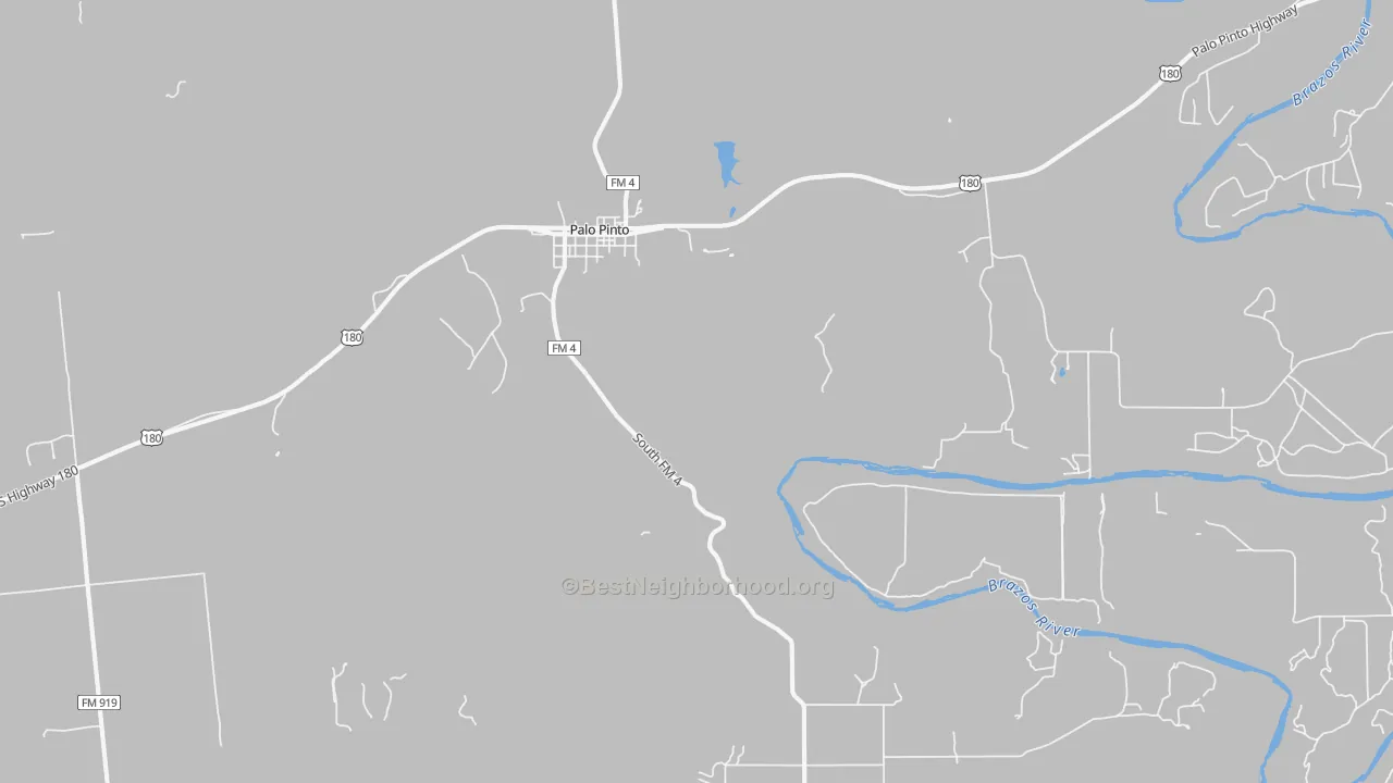Transit Grade map of Palo Pinto, TX