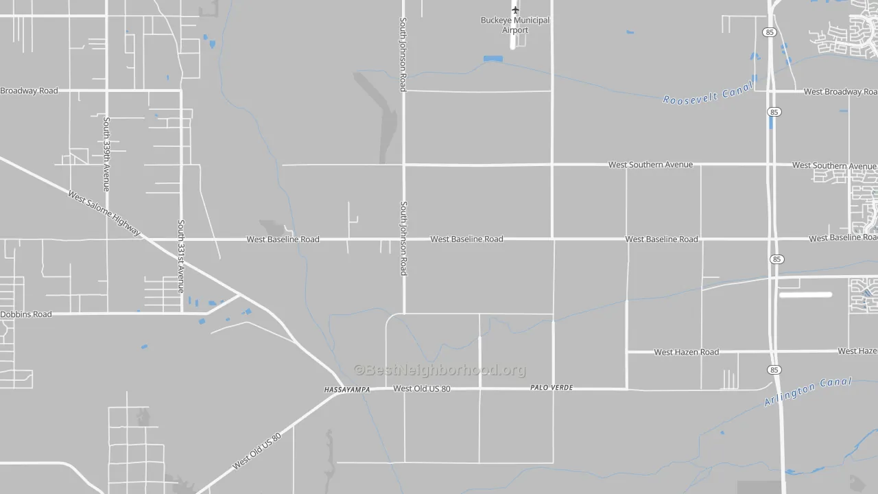 Transit Grade map of Palo Verde, AZ