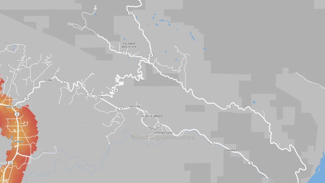 Transit Grade map of Palomar Mountain, CA