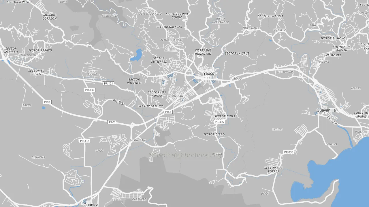 Transit Grade map of Palomas, PR