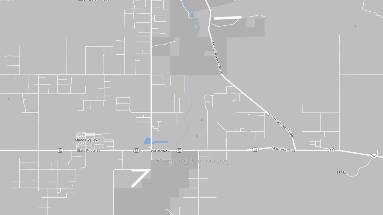 Transit Grade map of Palominas, AZ