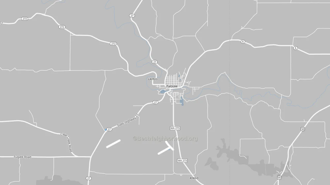 Transit Grade map of Palouse, WA