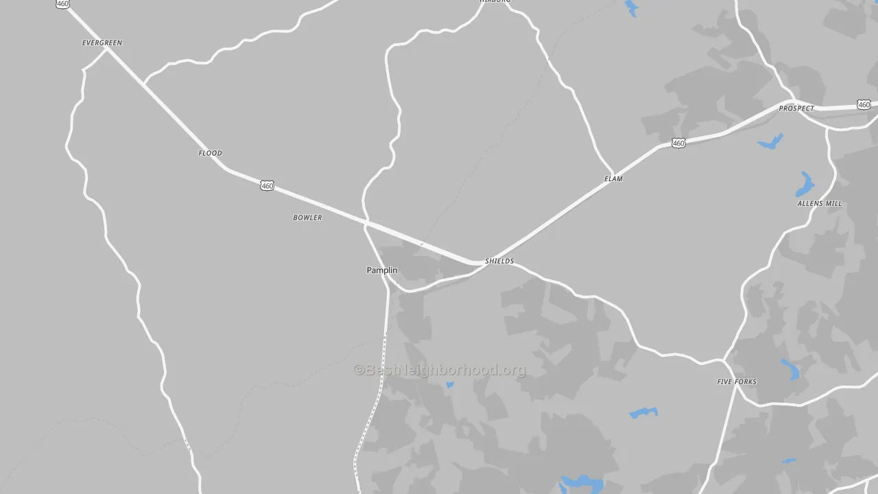 Transit Grade map of Pamplin, VA