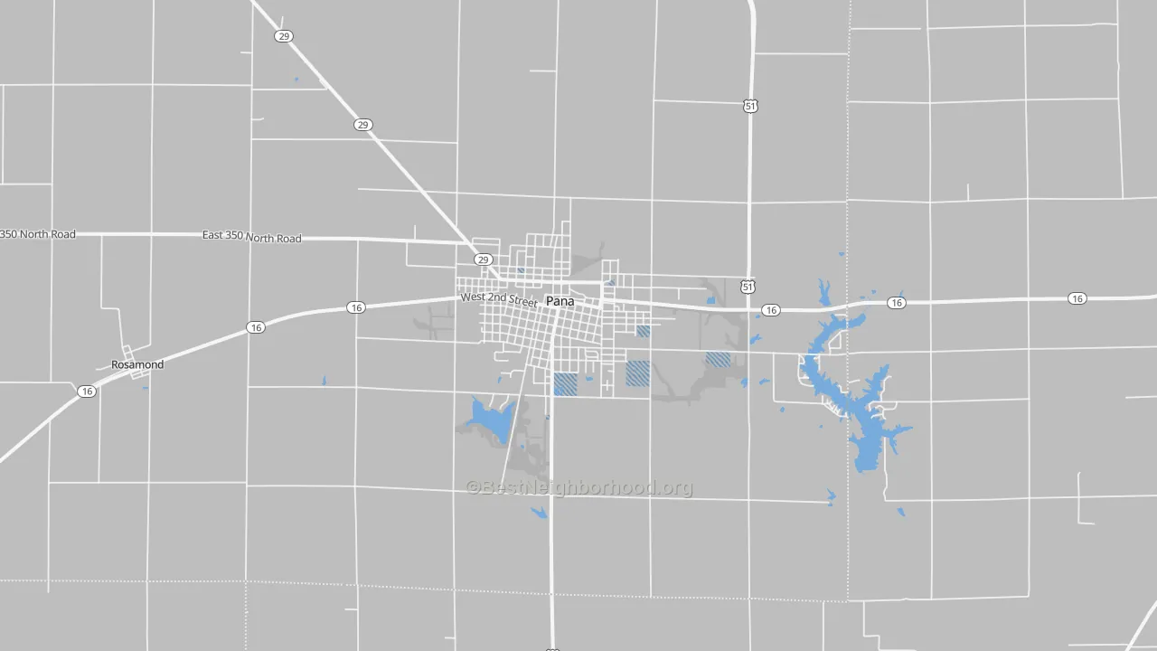 Transit Grade map of Pana, IL