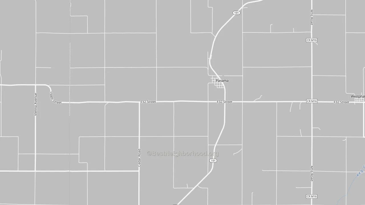 Transit Grade map of Panama, IA