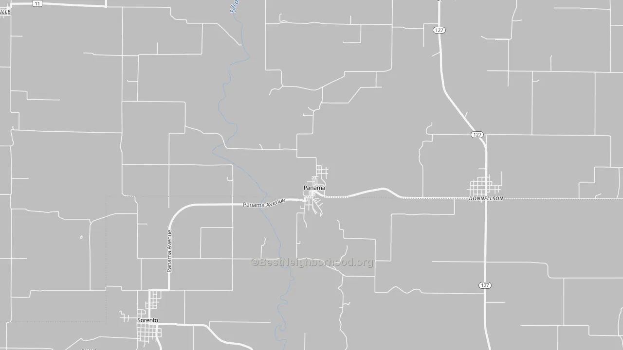 Transit Grade map of Panama, IL