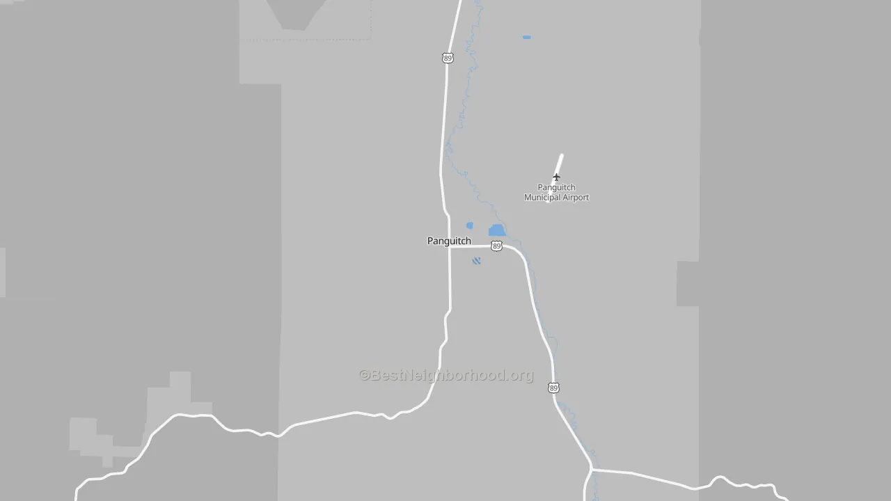Transit Grade map of Panguitch, UT
