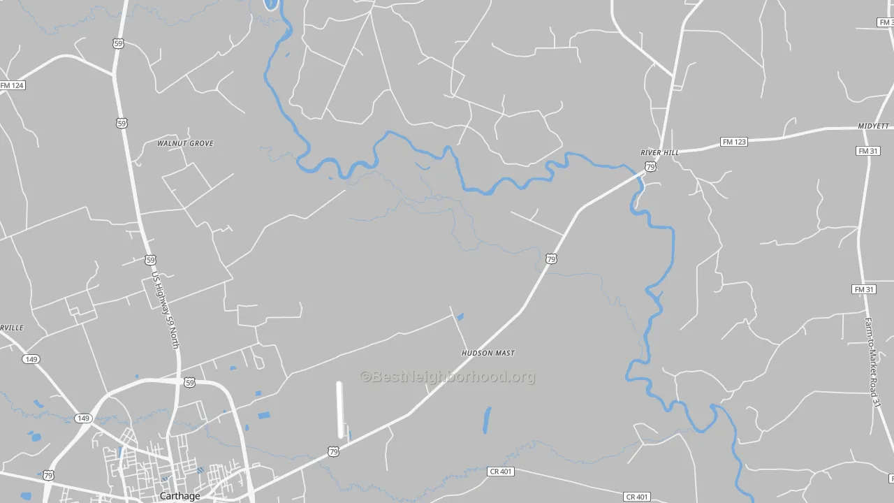 Transit Grade map of Panola, TX