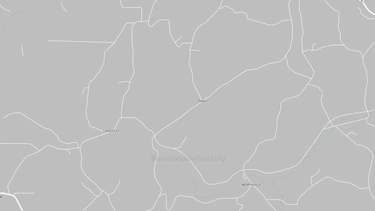 Transit Grade map of Pansy, PA
