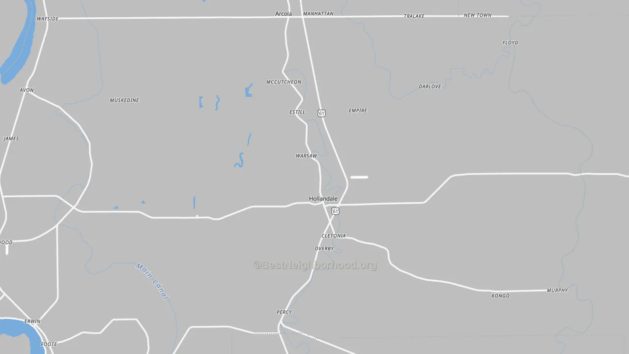Transit Grade map of Panther Burn, MS