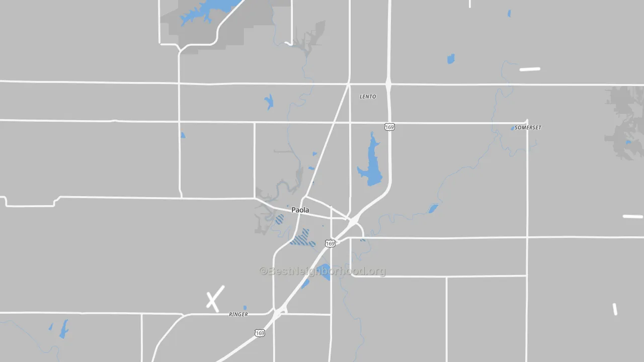 Transit Grade map of Paola, KS