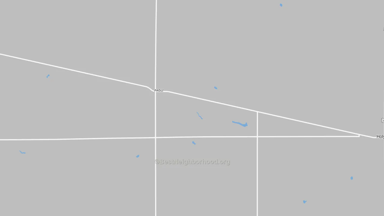Transit Grade map of Paoli, CO