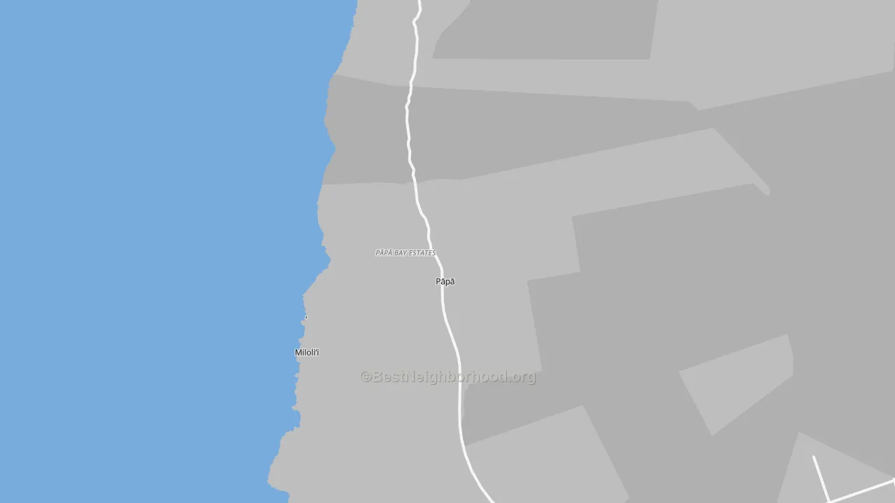 Transit Grade map of Papa, HI