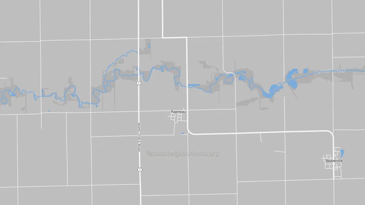 Transit Grade map of Papineau, IL