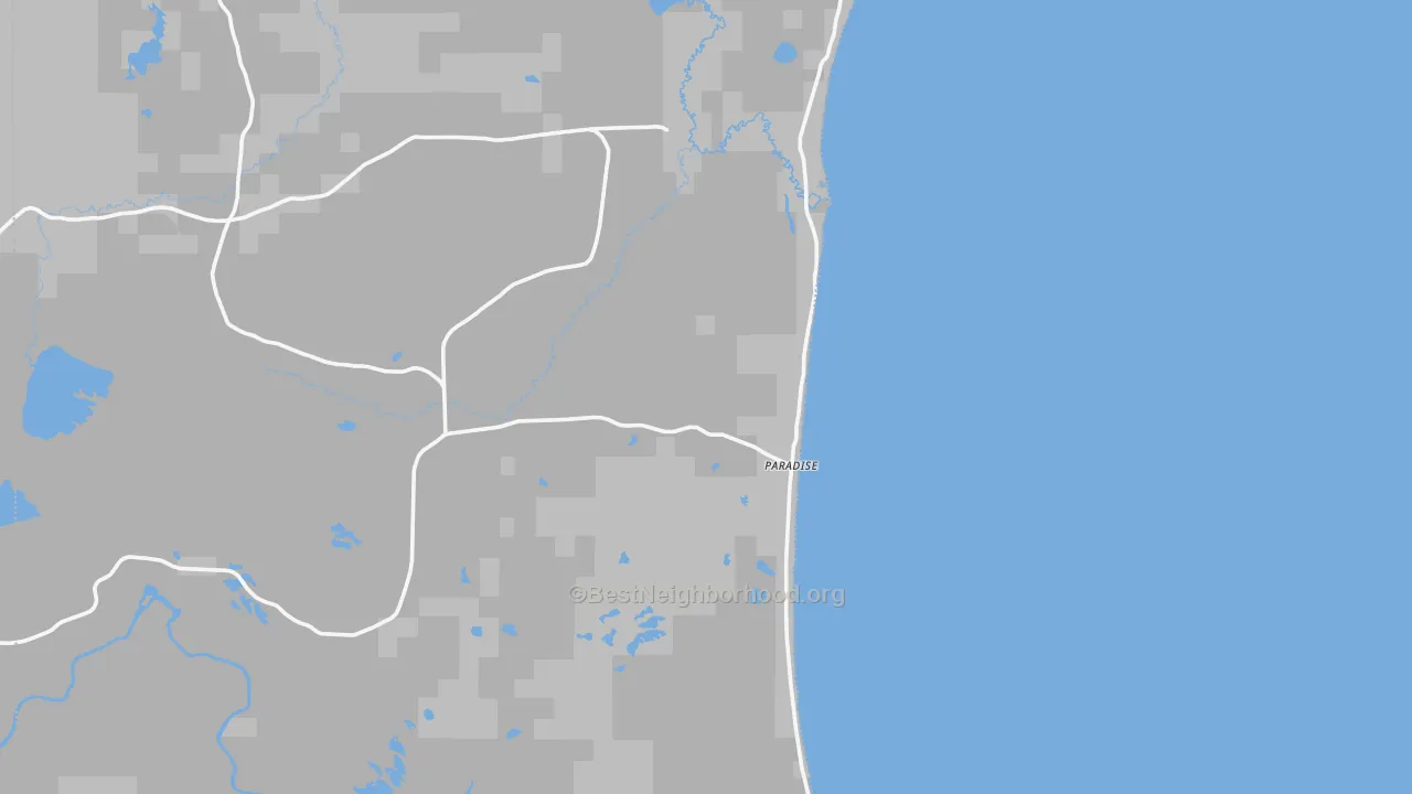 Transit Grade map of Paradise, MI