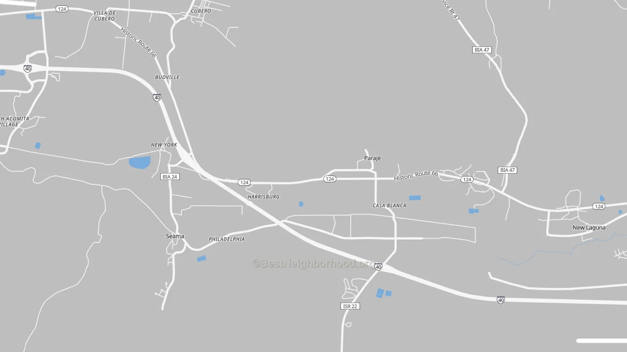 Transit Grade map of Paraje, NM