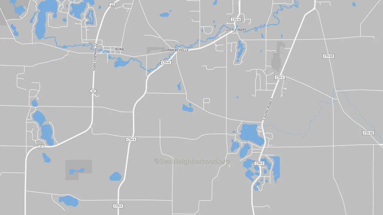 Transit Grade map of Parfreyville, WI