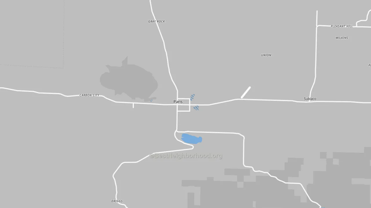 Transit Grade map of Paris, AR