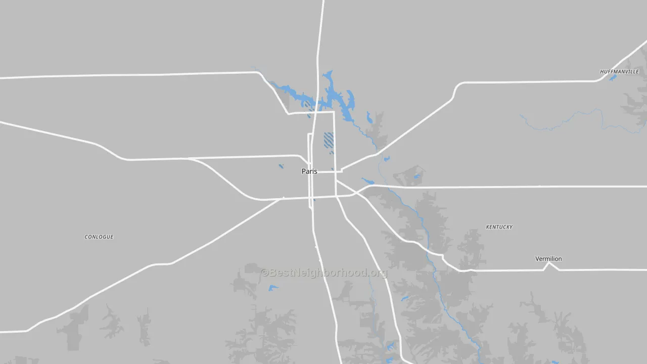 Transit Grade map of Paris, IL