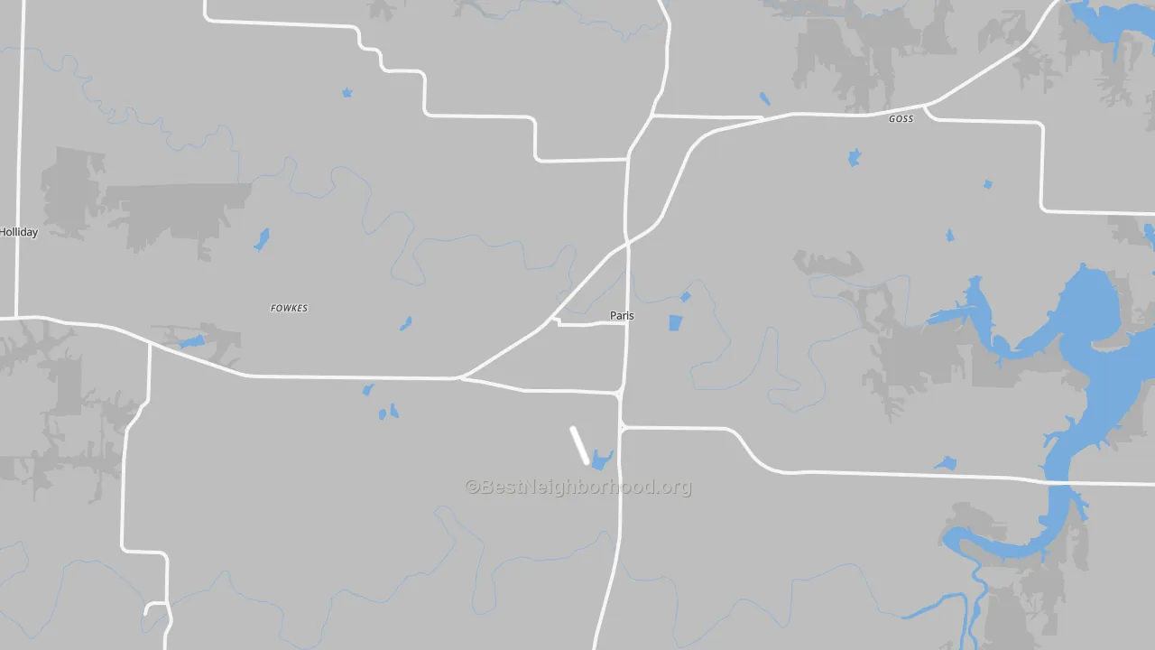 Transit Grade map of Paris, MO