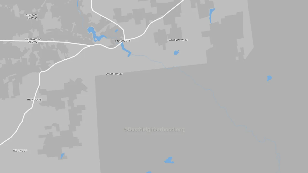 Transit Grade map of Parishville, NY