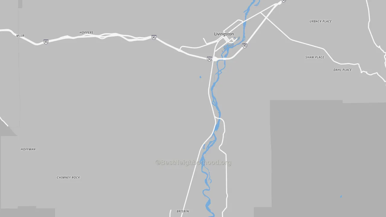 Transit Grade map of Park County, MT