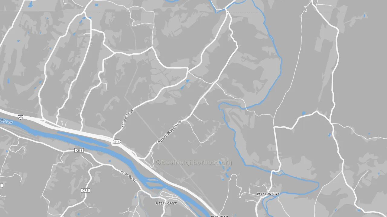 Transit Grade map of Park Head, MD
